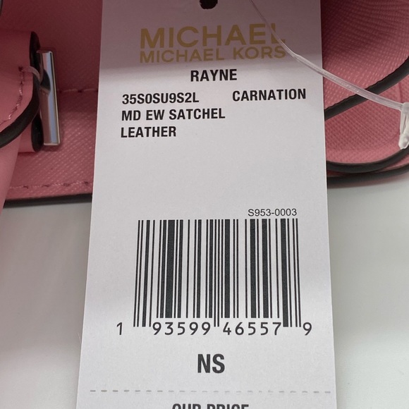 MICHAEL KORS RAYNE MEDIUM EW SATCHEL CARNATION - Picture 9 of 14